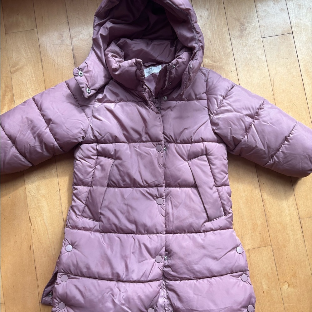 H&M Mauve Puffer Jacket for Kids